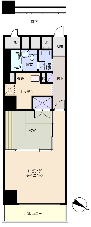 熱海市 咲見町ハイツの間取り、または地形