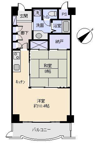 熱海市 中銀ライフケア熱海水口２２号館の間取り、または地形