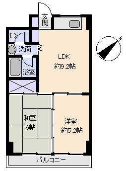 熱海市 メゾン熱海桃山の間取り、または地形