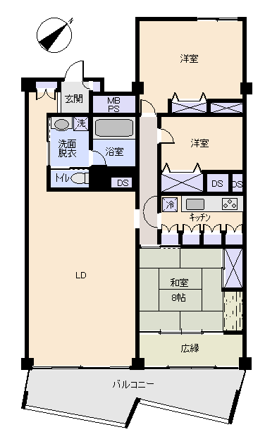 熱海市 プラザ伊豆山の間取り、または地形