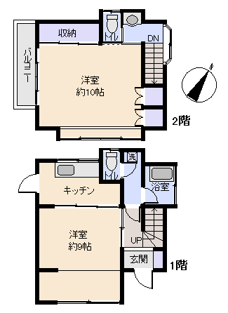 熱海市 林ガ丘町の間取り、または地形