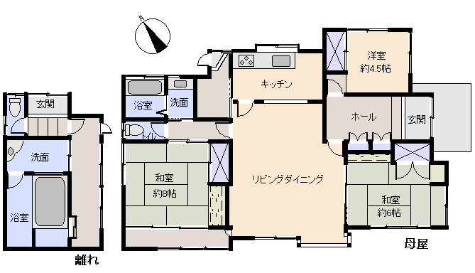 熱海市 梅園町の間取り、または地形