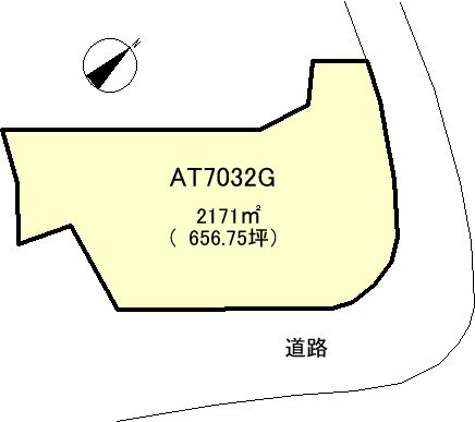 熱海市 福道町の間取り、または地形