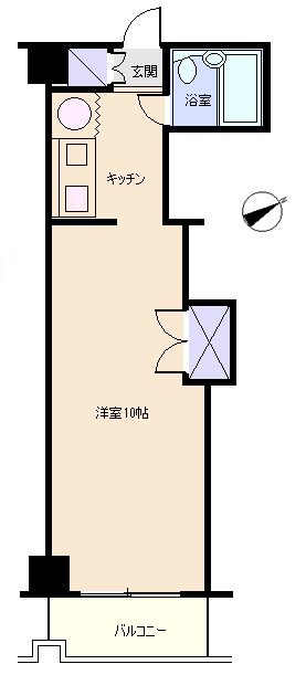 熱海市 マンション南熱海の間取り、または地形