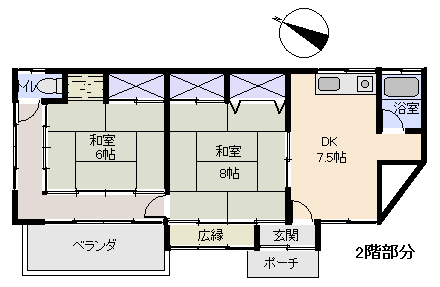 熱海市 清水町の間取り、または地形