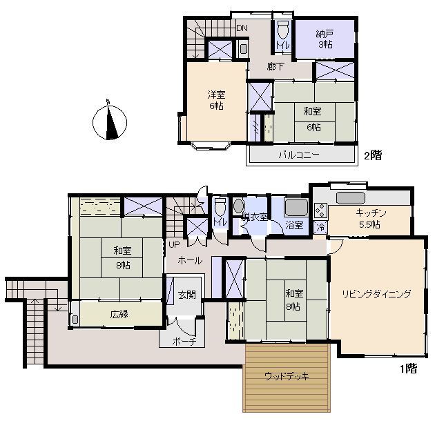 熱海市 山手町の間取り、または地形
