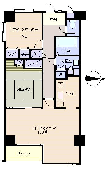 熱海市 サンライフ熱海の間取り、または地形