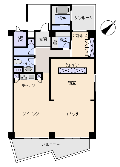 熱海市 プラザ伊豆山の間取り、または地形