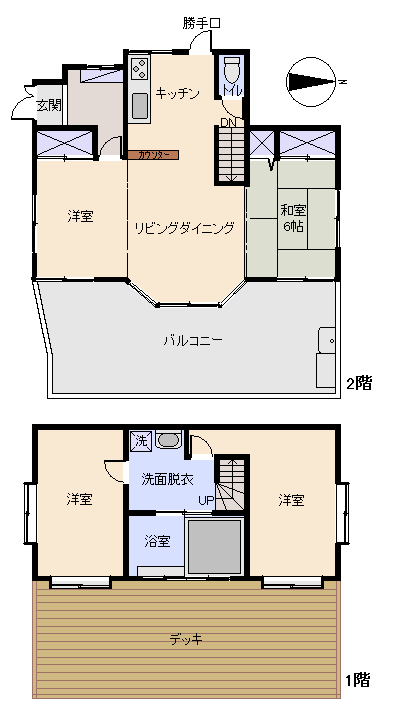 熱海市 熱海自然郷の間取り、または地形