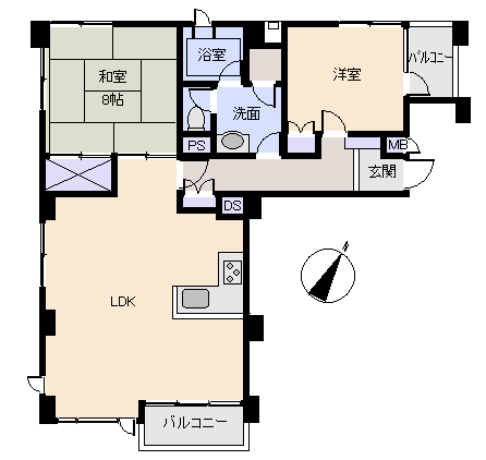 熱海市 プレジデント熱海の間取り、または地形