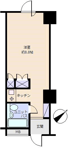 熱海市 プチモンド熱海の間取り、または地形