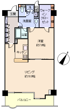 熱海市 中銀ライフケア熱海第3伊豆山23号館の間取り、または地形