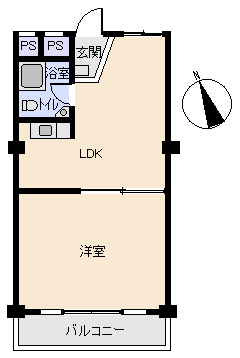 熱海市 熱海ビラの間取り、または地形