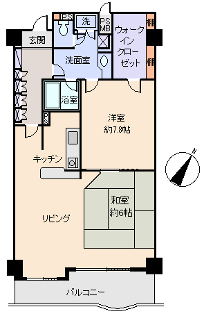 熱海市 中銀ライフケア熱海第3伊豆山23号館の間取り、または地形