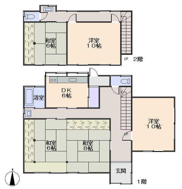 熱海市 青葉町の間取り、または地形