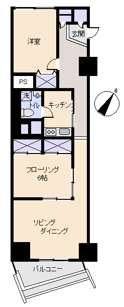 熱海市 プラザ伊豆山の間取り、または地形