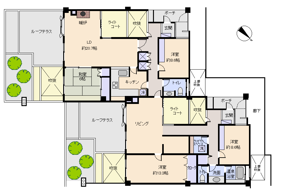 熱海市 熱海パサニアクラブの間取り、または地形