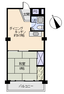 熱海市 熱海ビラの間取り、または地形