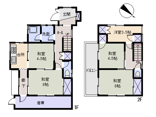 東伊豆町 奈良本の間取り、または地形