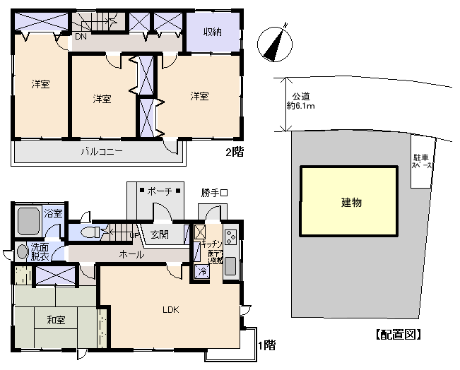 伊豆の国市 富士見ニュータウンの間取り、または地形