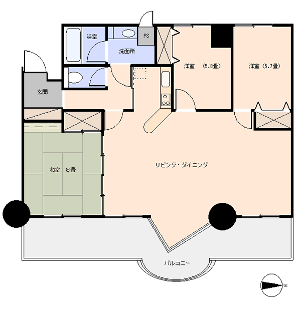 伊豆の国市 リシャール伊豆長岡の間取り、または地形