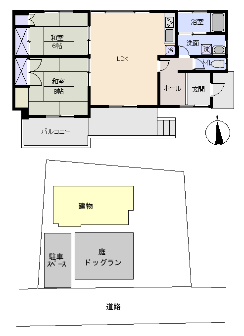 伊豆の国市 小松ケ原の間取り、または地形