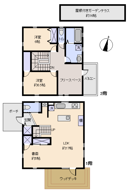 伊東市 大室高原別荘地(シャボテン)の間取り、または地形