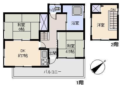 伊東市 海峰苑の間取り、または地形