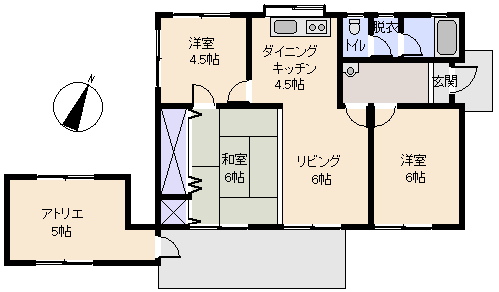 伊東市 イトーピア一碧の間取り、または地形