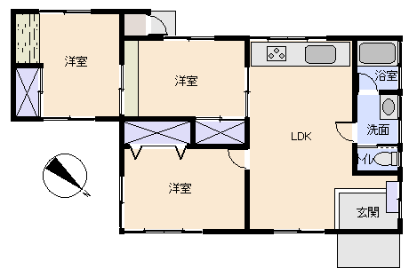 伊東市 百景台分譲地の間取り、または地形