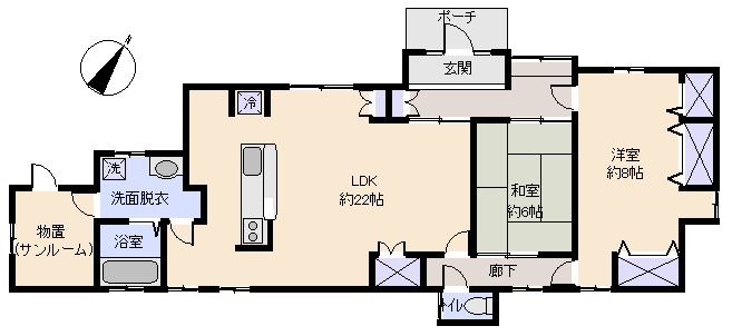 伊東市 松原の間取り、または地形