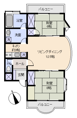 伊豆市 伊豆平パールマンションNo.7の間取り、または地形