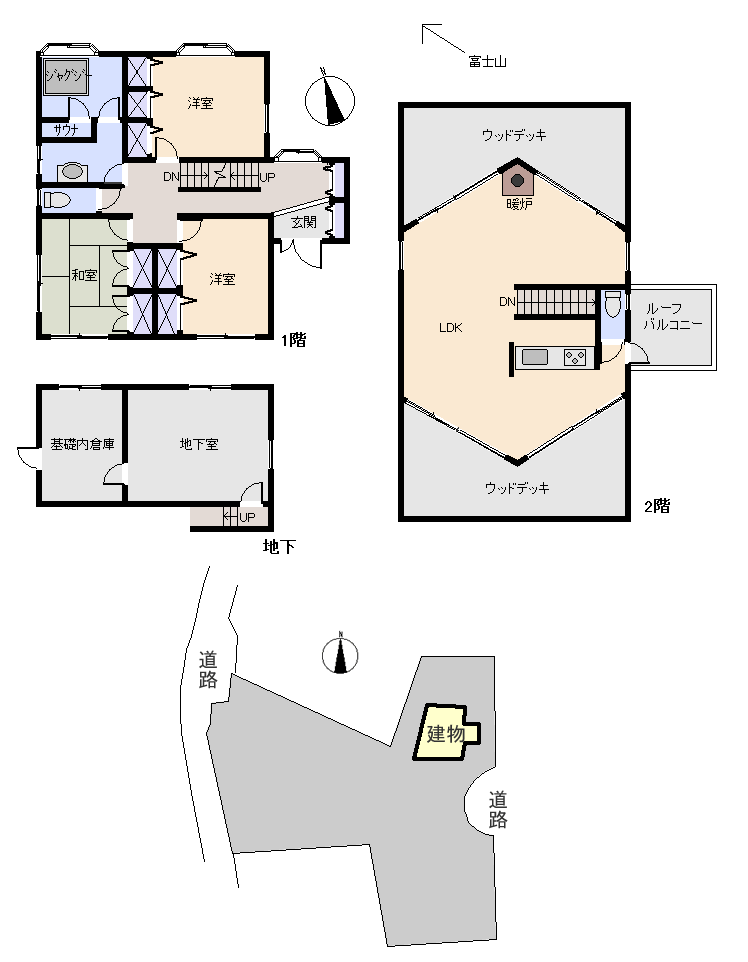 函南町 伊豆エメラルドタウン(函南町)の間取り、または地形