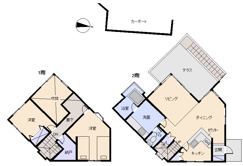 函南町 南箱根ダイヤランドの間取り、または地形