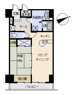 河津町 アベイル河津の間取り、または地形