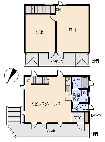 真鶴町 真鶴の間取り、または地形