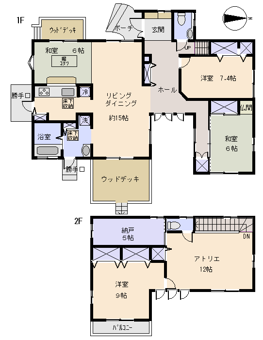 南伊豆町 下小野の間取り、または地形