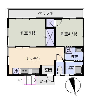 下田市 笹峯台の間取り、または地形