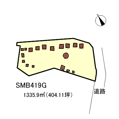 下田市 白浜の間取り、または地形