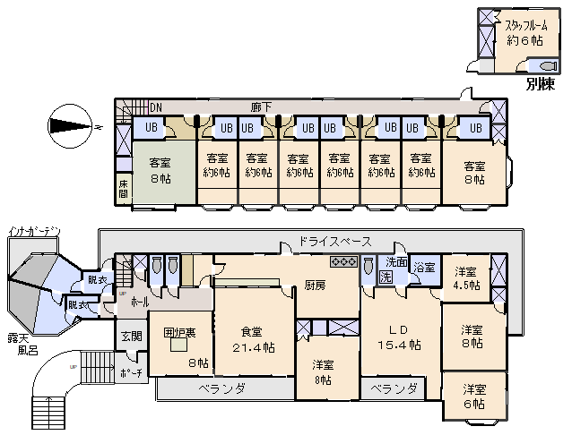 下田市 碁石が浜分譲地の間取り、または地形