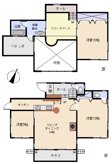 下田市 碁石が浜分譲地の間取り、または地形