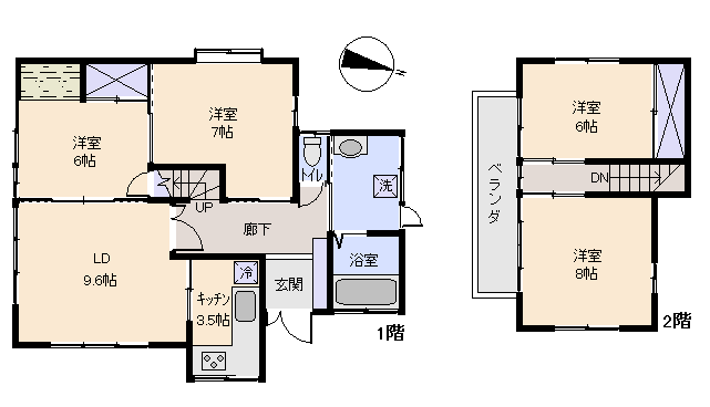 湯河原町 吉浜の間取り、または地形