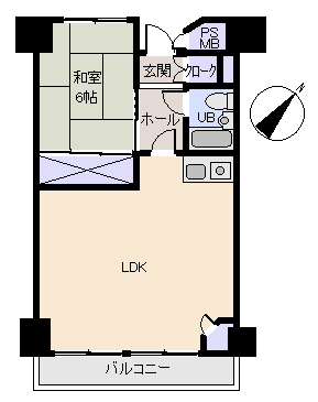 湯河原町 湯河原ロイヤルハイツの間取り、または地形